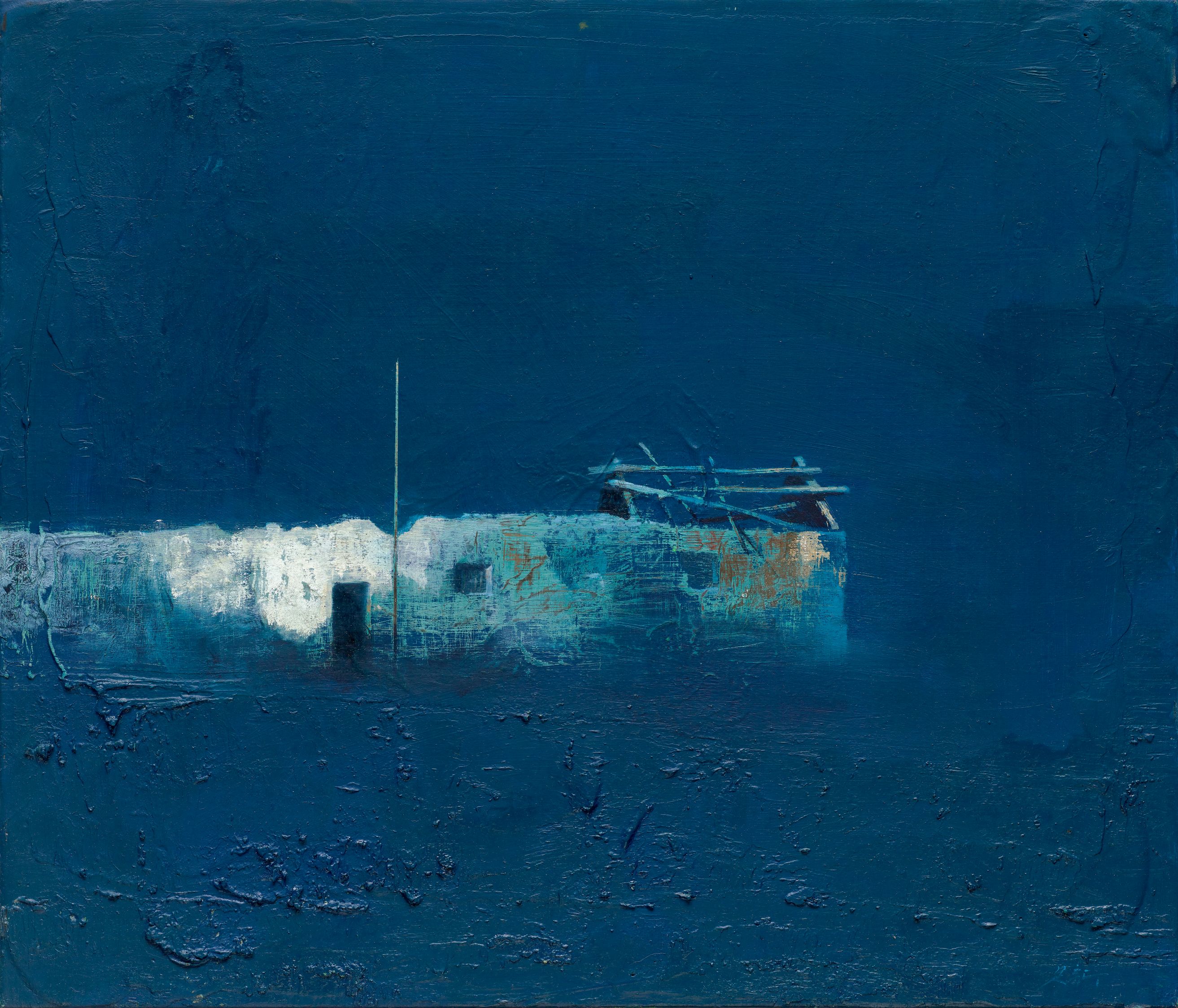 藍色的夜 III | 油彩、畫布 53 x 46 cm 2017 (私人收藏)